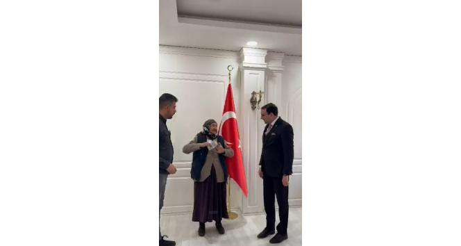 Karslı nine yaşlılık maaşını depremzedelere bağışladı