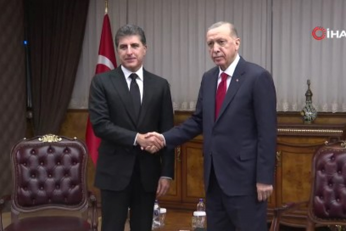 Cumhurbaşkanı Erdoğan, IKBY Başkanı Barzani&#039;yi kabul etti