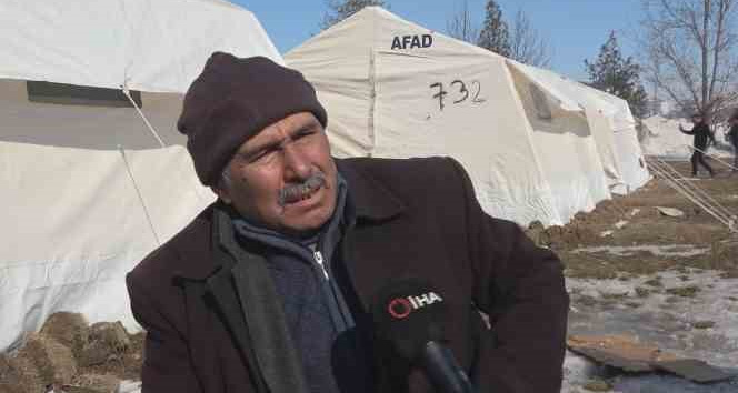 Çadırkentli Nedim amca: “İlk depremden sonra eve girmememiz lazımdı”