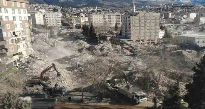 Depremin 11’inci gününde Kahramanmaraş’ın son durumu havadan görüntülendi