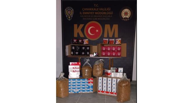 Çanakkale’de kaçak sigara operasyonu