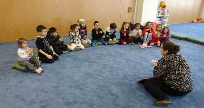 Depremzede çocuklar için anaokulu oluşturuldu
