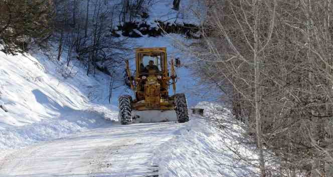 Gümüşhane’de kapalı köy yolları açıldı