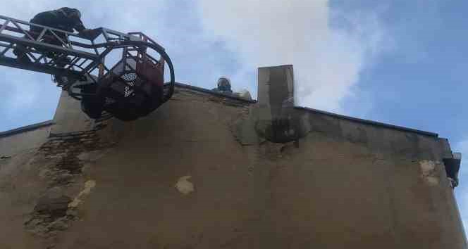 Uzunköprü’de baca yangını korkuttu