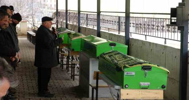 Astsubay ile öldürdüğü 4 kişinin cenazeleri toprağa verildi