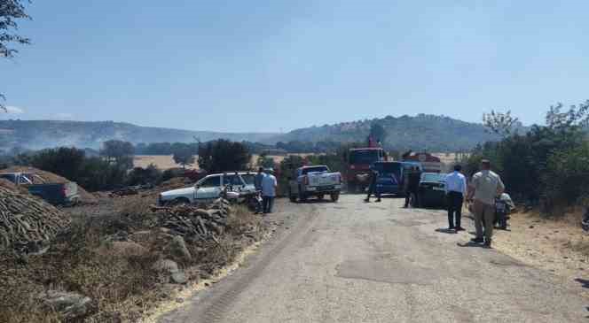 &Ccedil;anakkale&rsquo;de tarım arazilerinin bulunduğu b&ouml;lgede yangın
