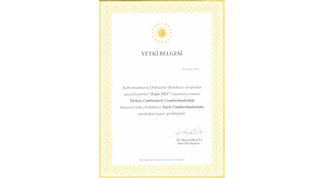 EXPO 2023, Cumhurbaşkanlığı himayesinde yürütülecek