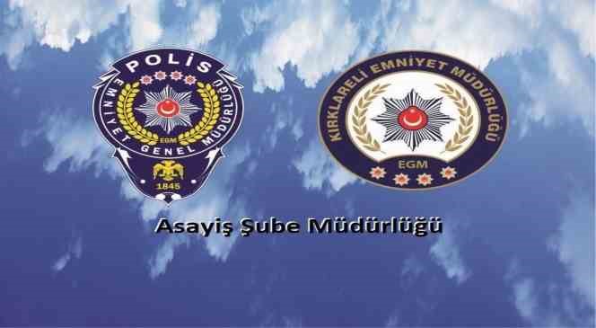 Kırklareli’nde haklarında hapis cezası bulunan 17 zanlı tutuklandı