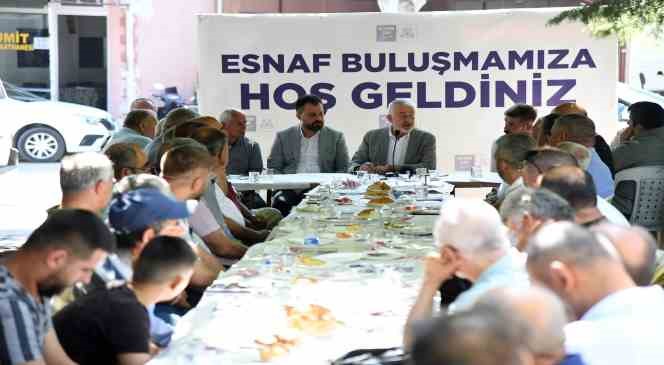 Başkan Başdeğirmen esnaf buluşmalarına devam ediyor
