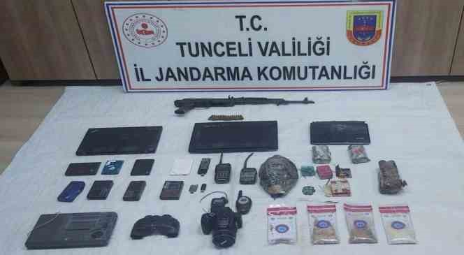 Tunceli’de 4 sığınakta çok sayıda mühimmat ele geçirildi