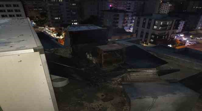 Batman’da 7 katlı binada korkutan yangın
