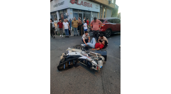 Tekirdağ’da araç ile motosiklet çarpıştı: 1 yaralı