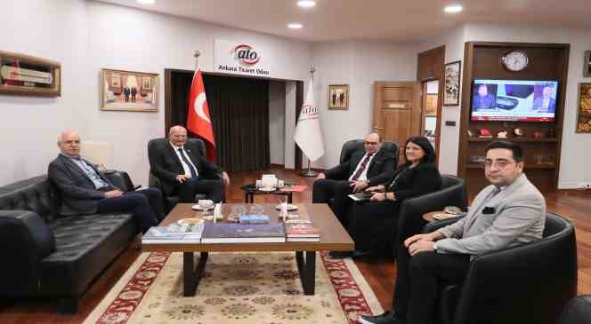 Polonya B&uuml;y&uuml;kel&ccedil;isi Rauf Alp Denktaş, ATO Başkanı G&uuml;rsel Baran&rsquo;ı ziyaret etti
