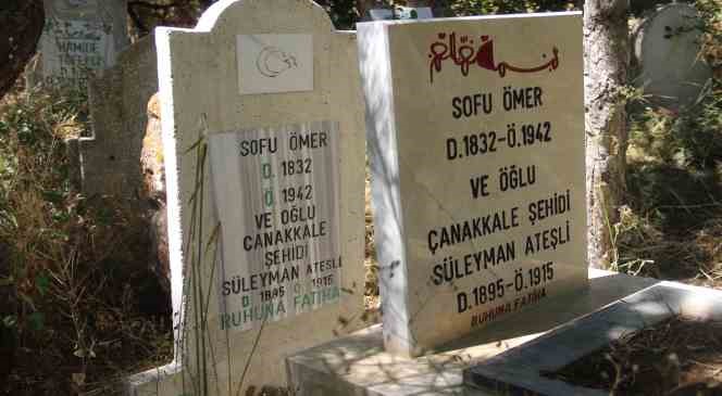 Şehitlerinin mezarına gidemeyince köylerinde temsili mezar yaptılar