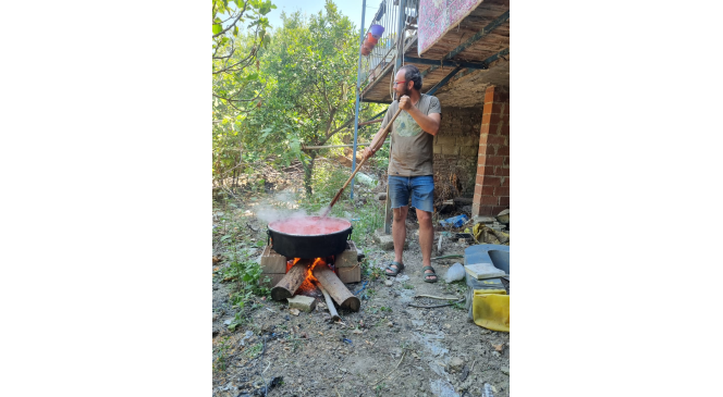 Aydın’da salça kazanları kaynamaya başladı