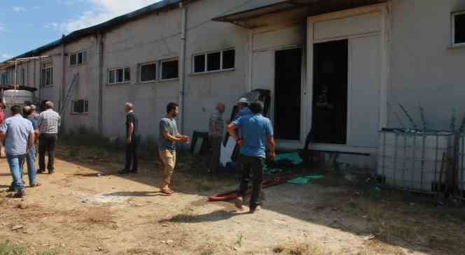 Kırklareli’nde fabrika yangını