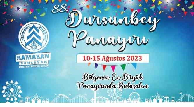 88. Dursunbey Panayırı 10 Ağustos’ta Başlayacak