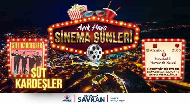 Açık Hava Sinema günleri  ’Süt Kardeşler’ filmi ile devam ediyor