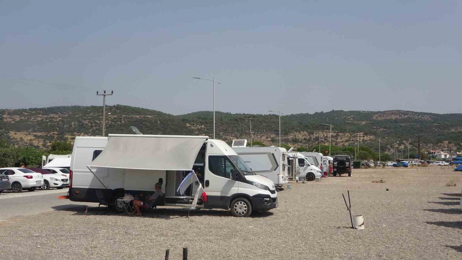 Assos&rsquo;ta karavanlar tepkilere neden oldu
