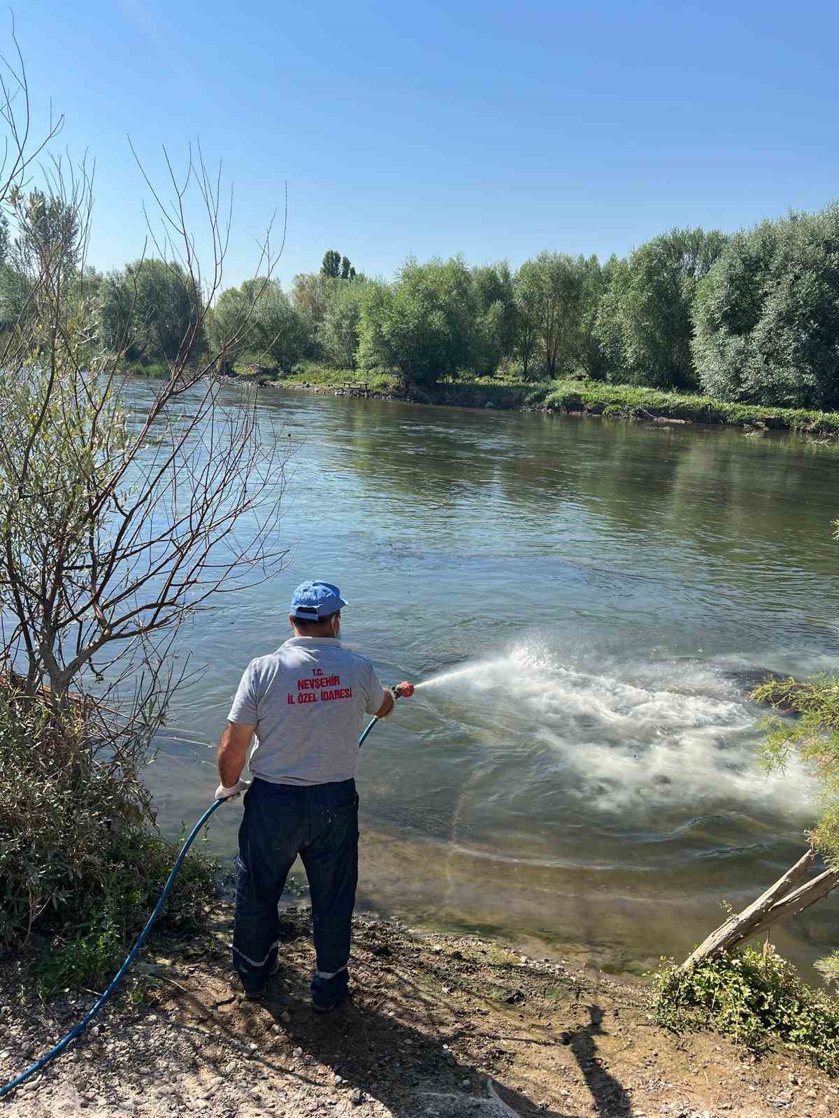 Kızılırmak&rsquo;ta &uuml;vez sineği ile etkin m&uuml;cadele devam ediyor

