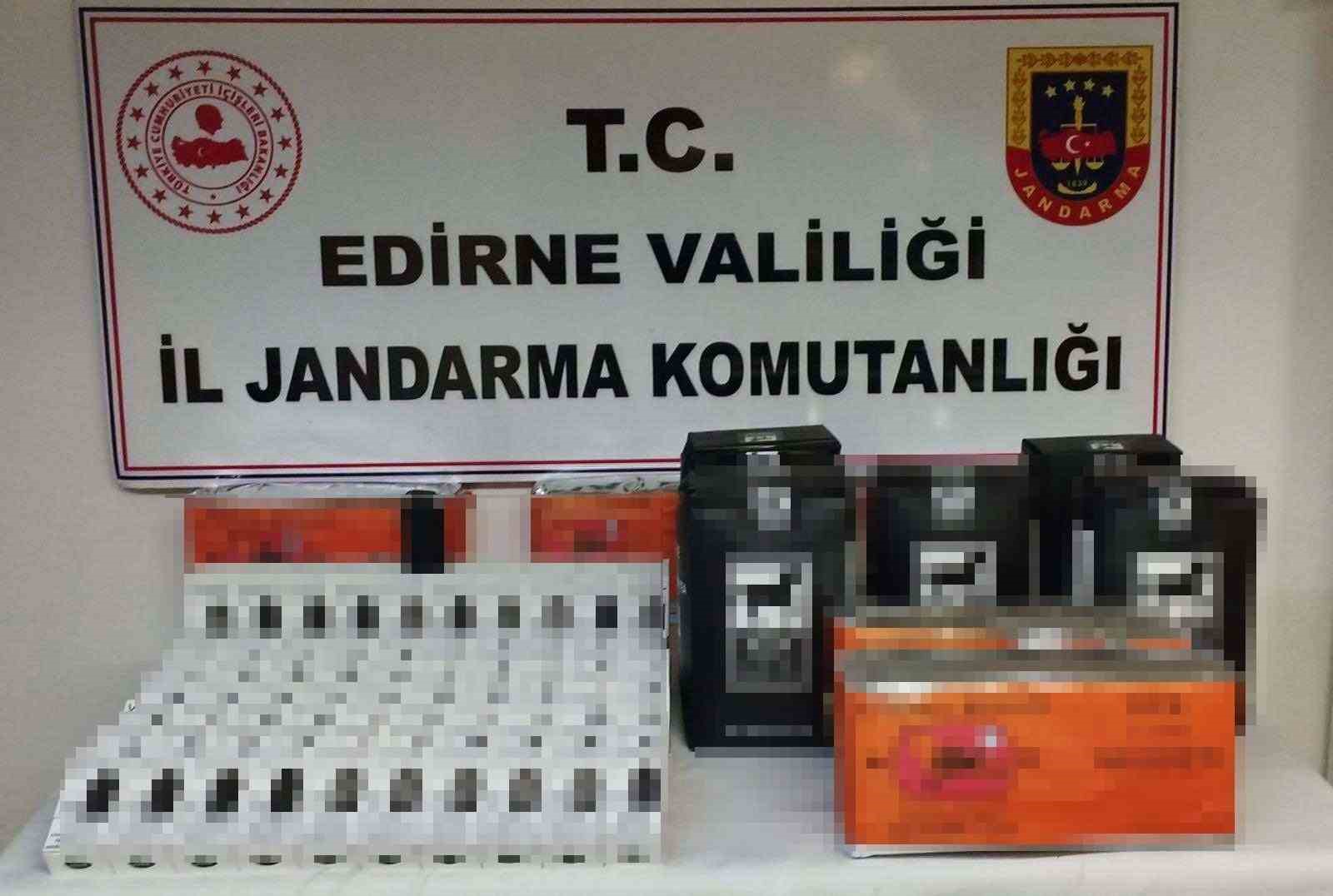 Edirne&rsquo;de ka&ccedil;ak&ccedil;ılık operasyonu
