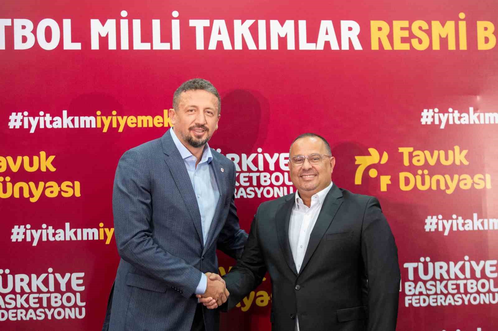 T&uuml;rkiye Basketbol Federasyonu ile Tavuk D&uuml;nyası arasında sponsorluk s&ouml;zleşmesi imzalandı
