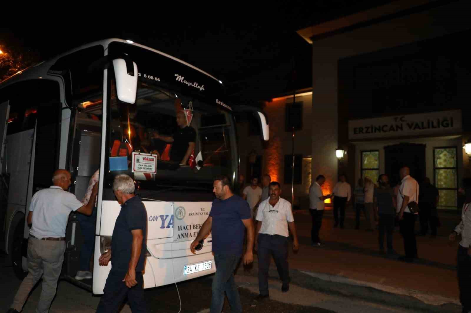 Erzincan&rsquo;dan Nevşehir&rsquo;e 44 kişilik kafile uğurlandı
