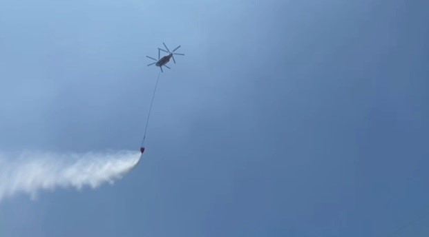 İzmir’de makilik alanda yangın