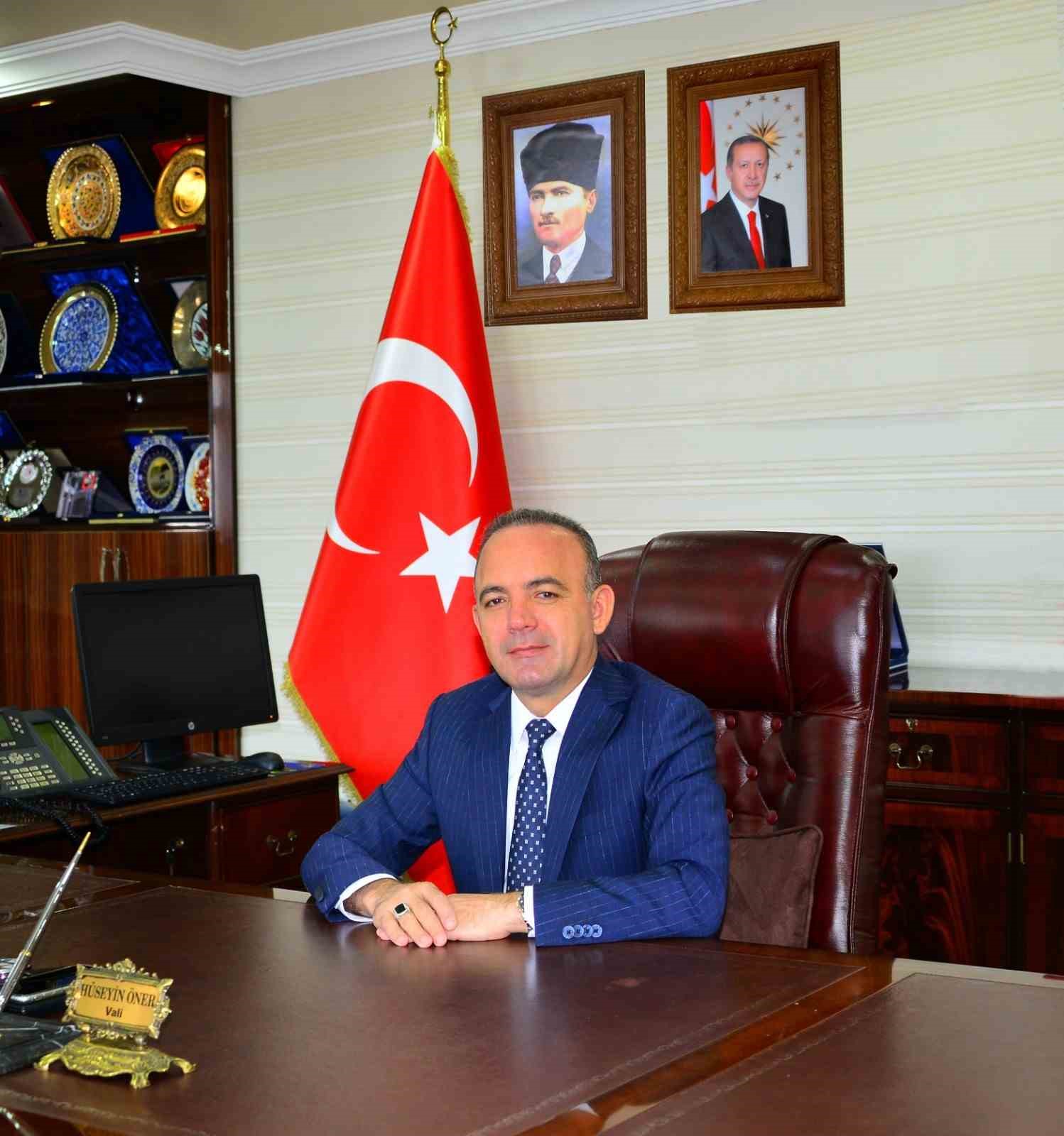 Vali Öner’den veda mesajı