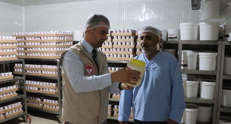 Tunceli’de süt ürünleri üretim tesisi incelendi