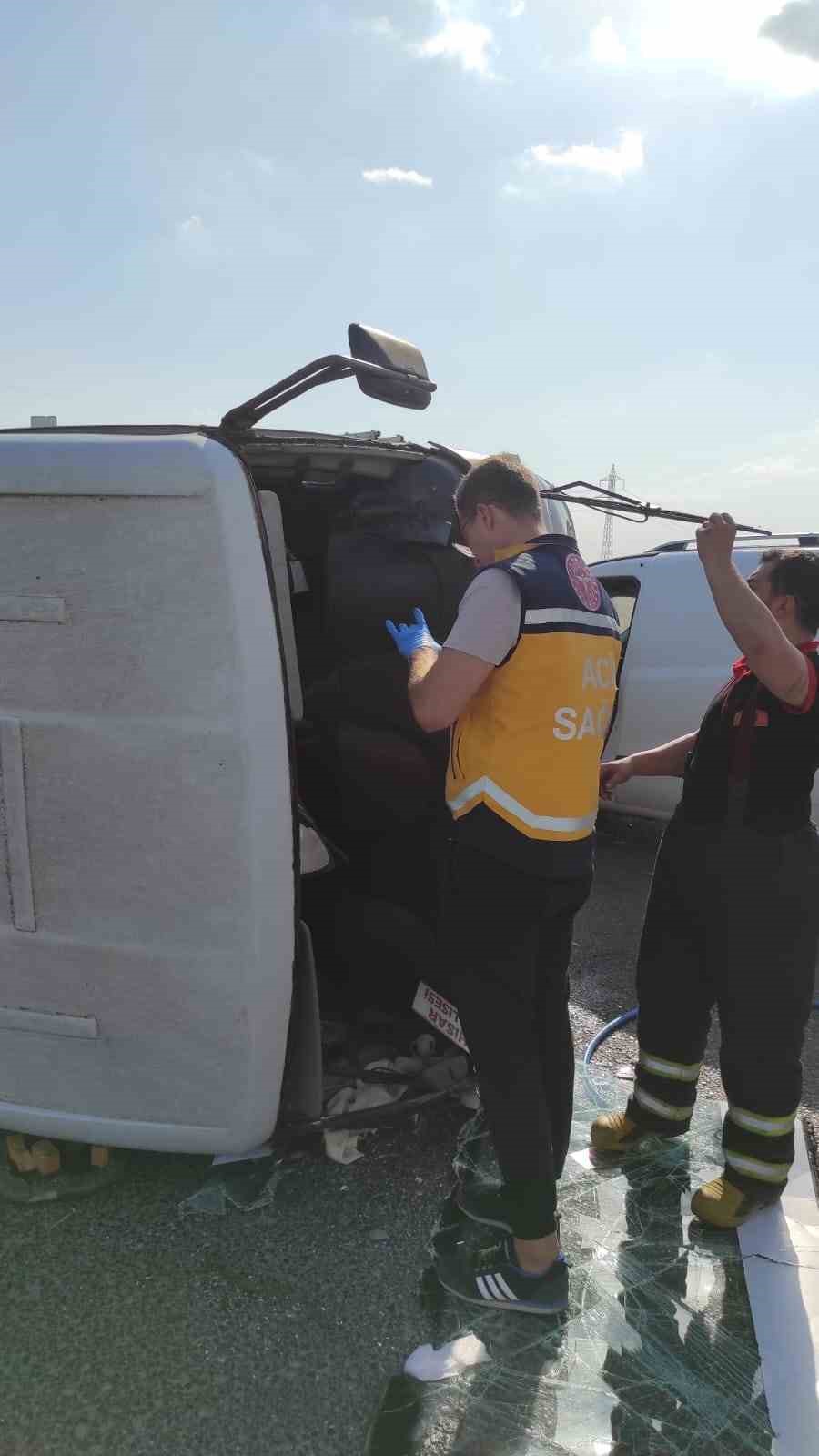 Kırklareli&rsquo;nde trafik kazası: 3 yaralı
