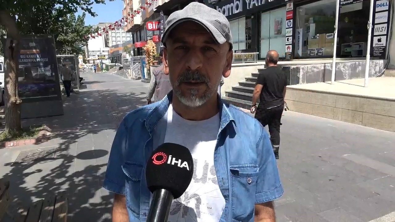 Batman&rsquo;da sıcak hava dalgası nedeniyle cadde ve sokaklar boş kaldı
