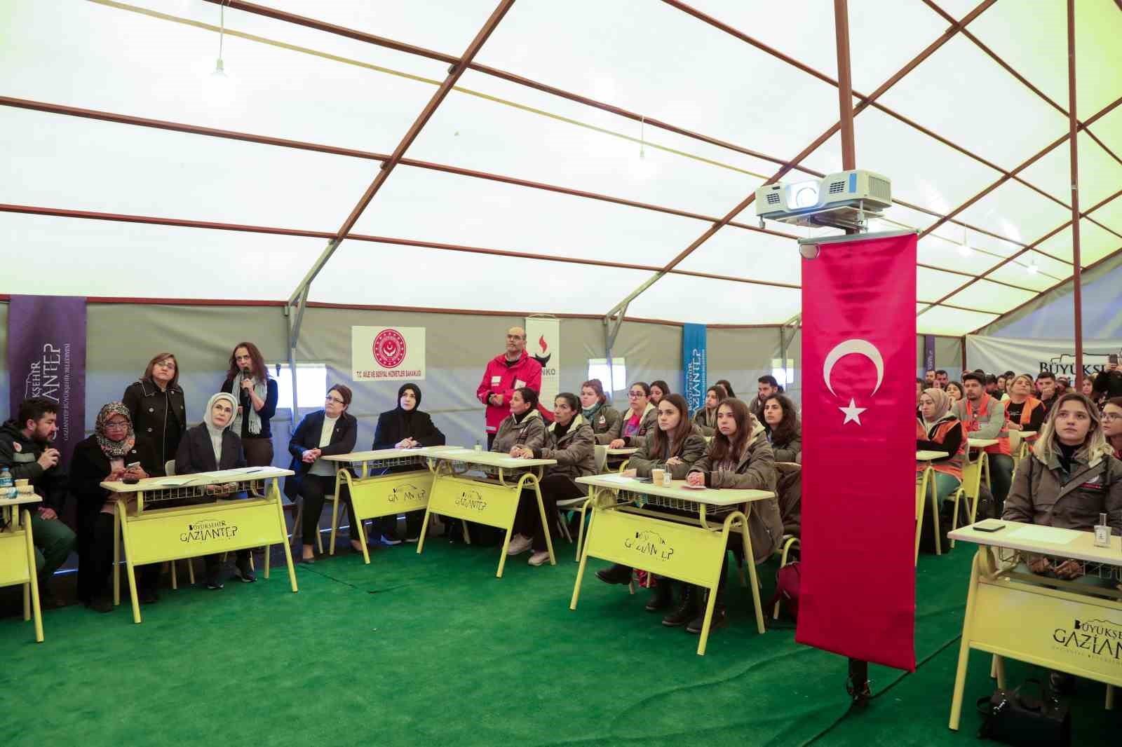 Gaziantep’te afetzede çocuklara psikososyal destek