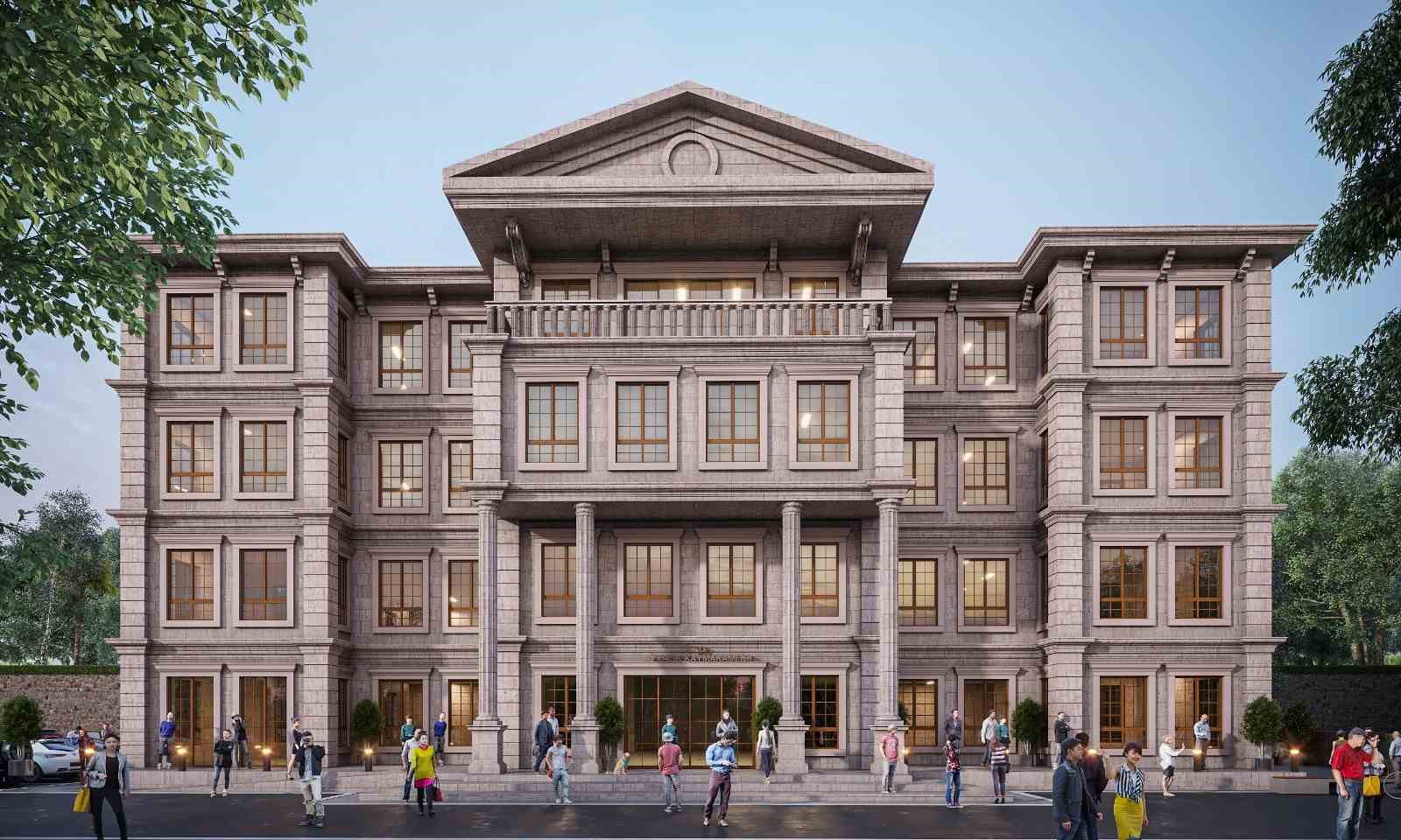 Ayvalık’ta yeni kaymakamlık binasının inşaatı hızla devam ediyor