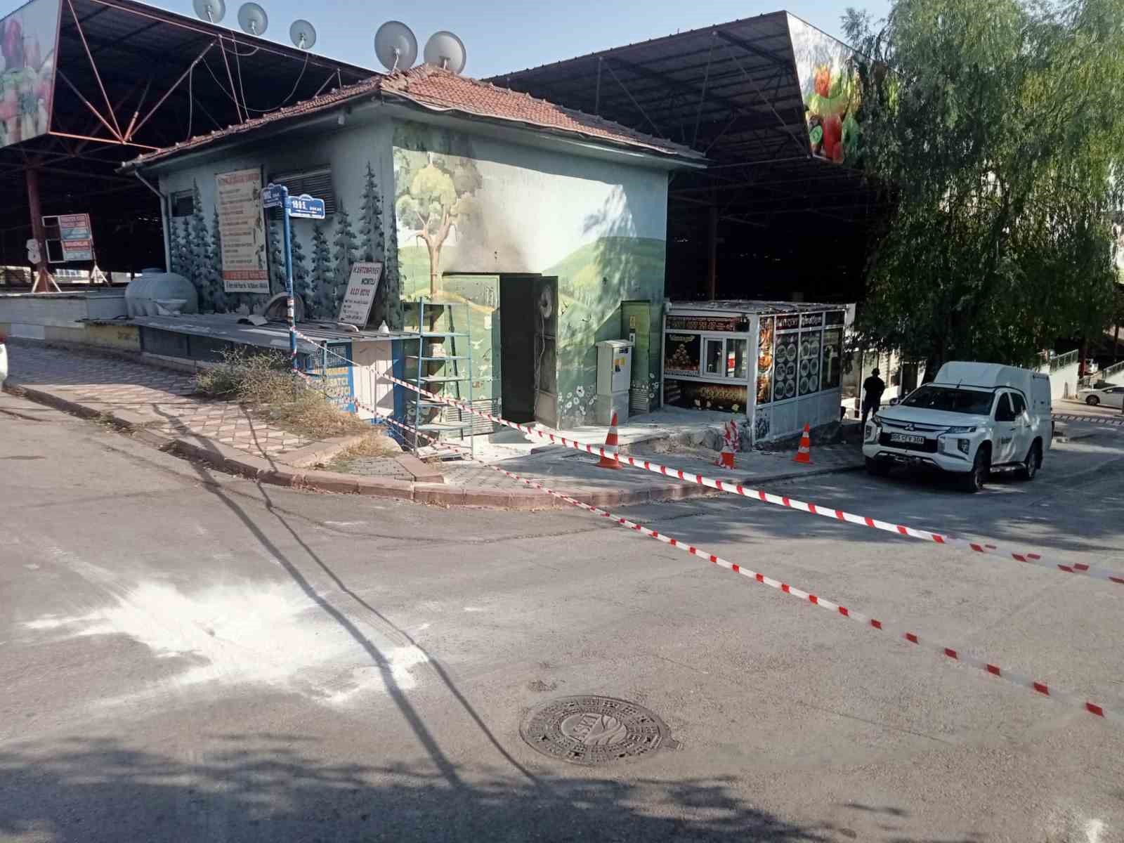 Ankara’da korkutan trafo yangını