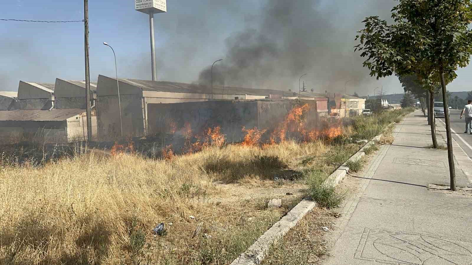 (ÖZEL) Korkutan yangını hayırsever operatör söndürdü