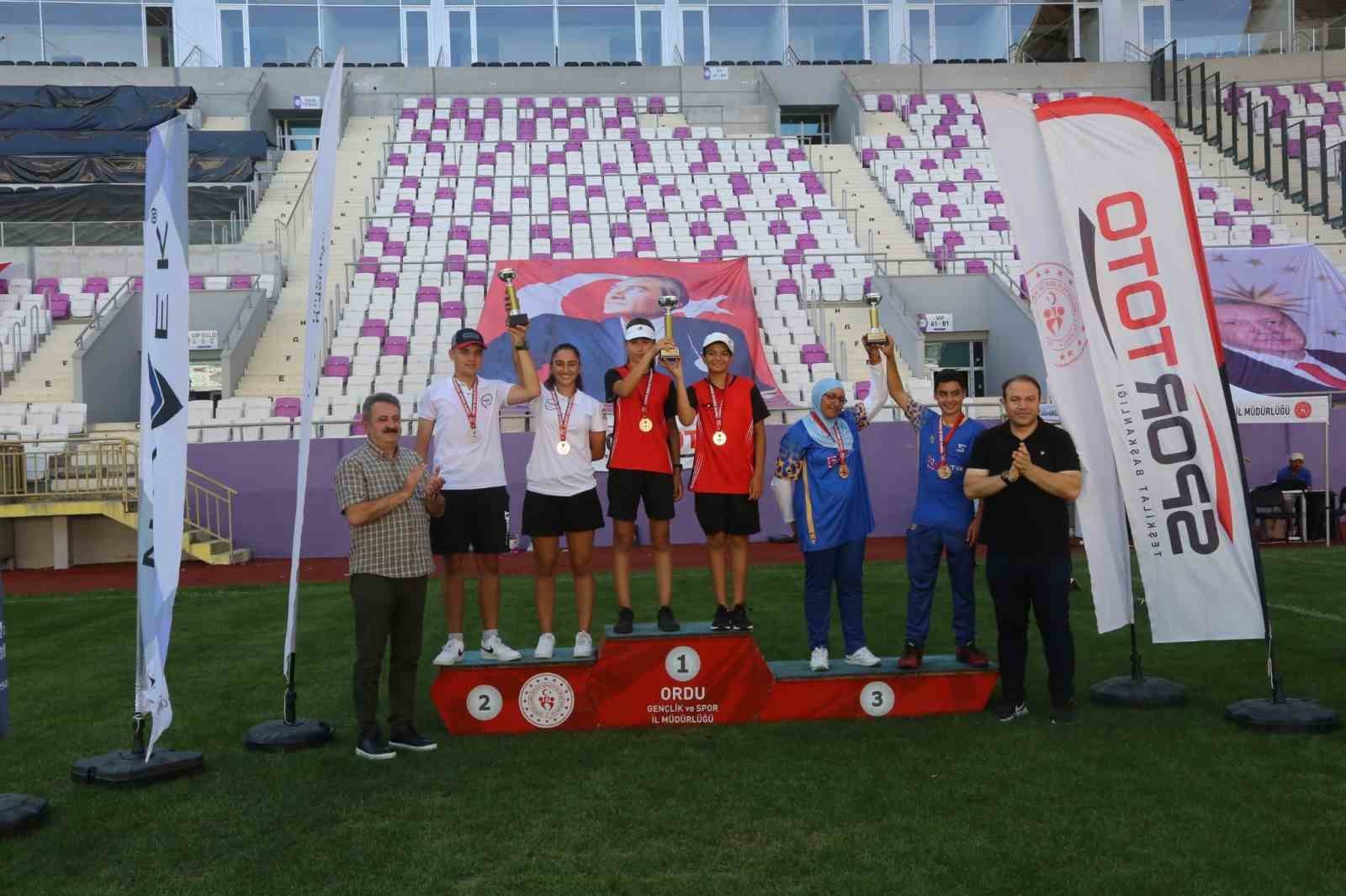 Ordu’da düzenlenen U15 Açık Hava Okçuluk Şampiyonası sona erdi