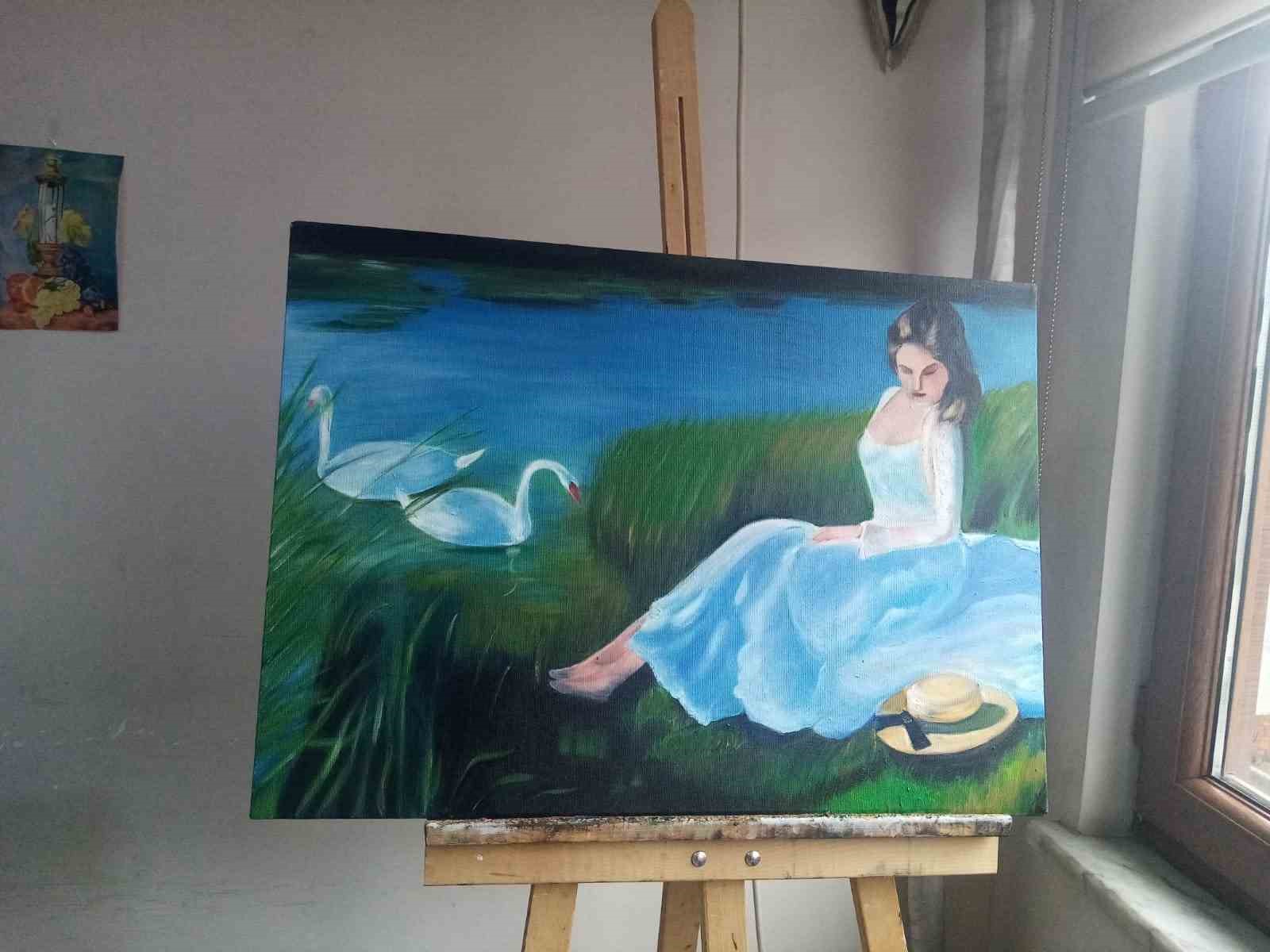 Hem muhasebeci, hem ressam: İki işinde de başarılı
