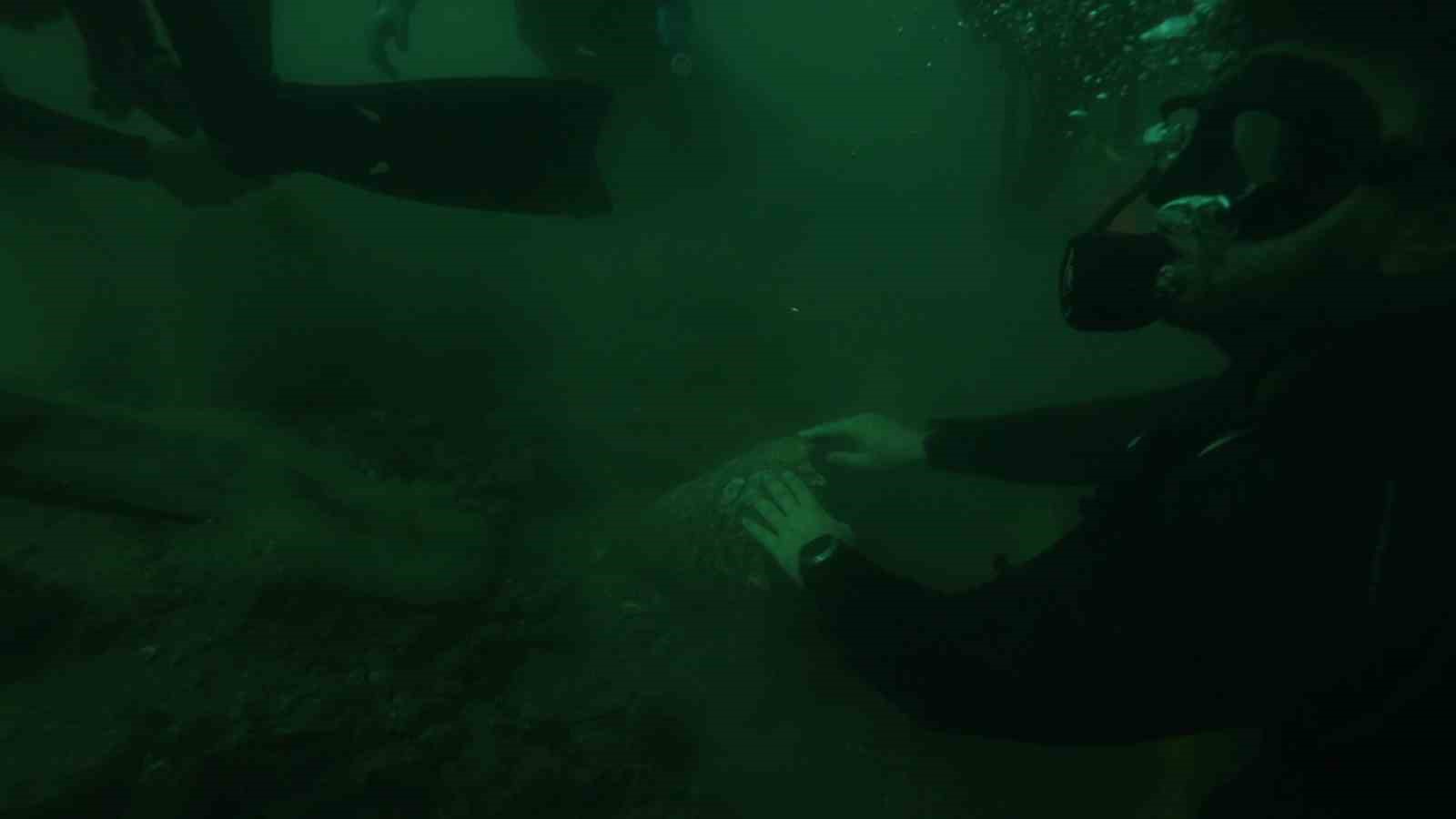 Deniz polisi Yalova a&ccedil;ıklarında batık gemi buldu
