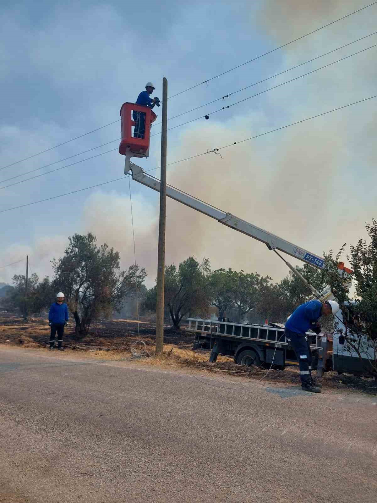 UEDAŞ’tan yangın bölgesi için seferberlik