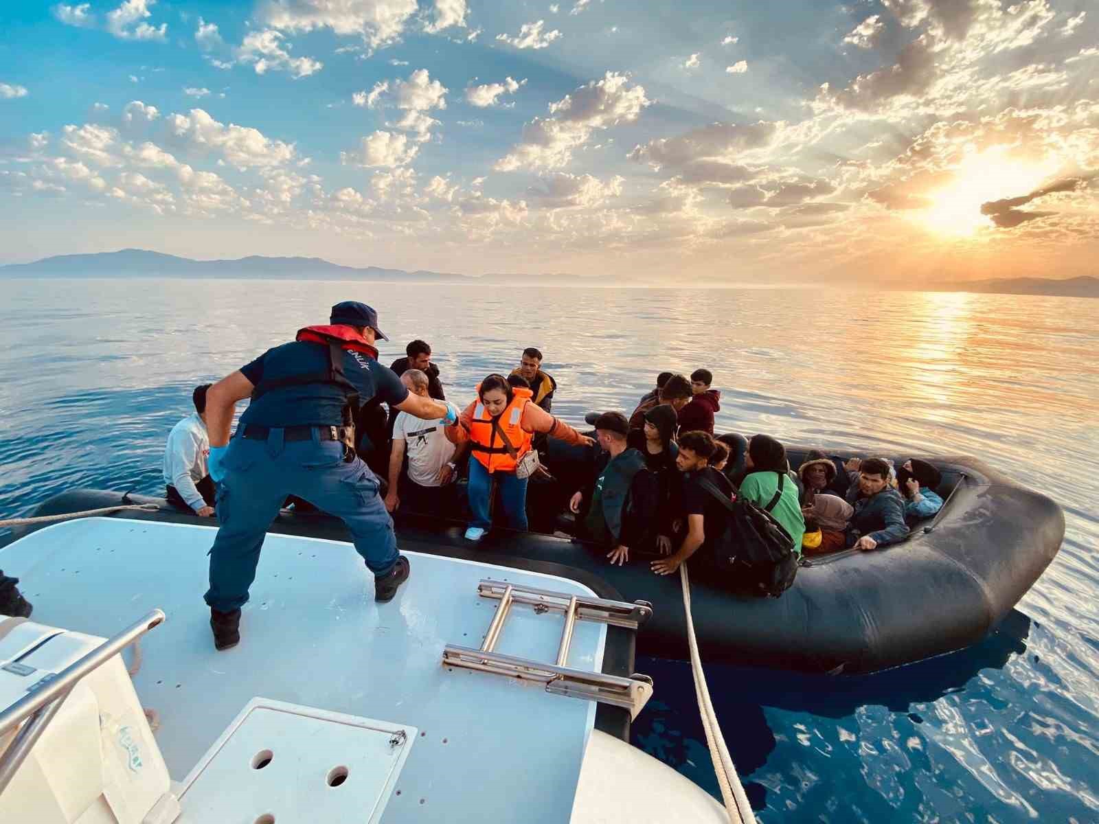 Aydın’da 37 düzensiz göçmen yakalandı, 39’u kurtarıldı