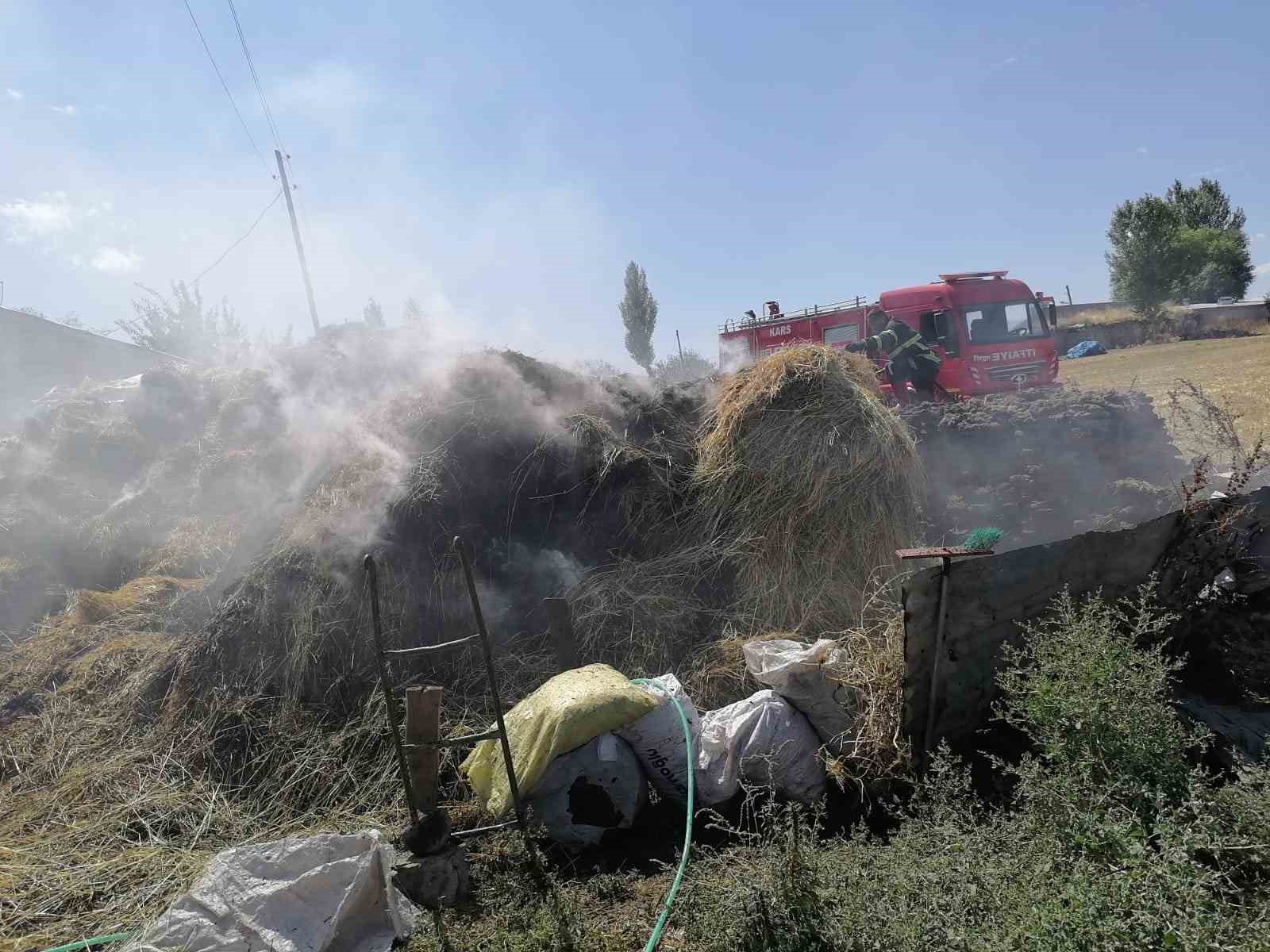 Kars&rsquo;ta 700 balya ot yandı

