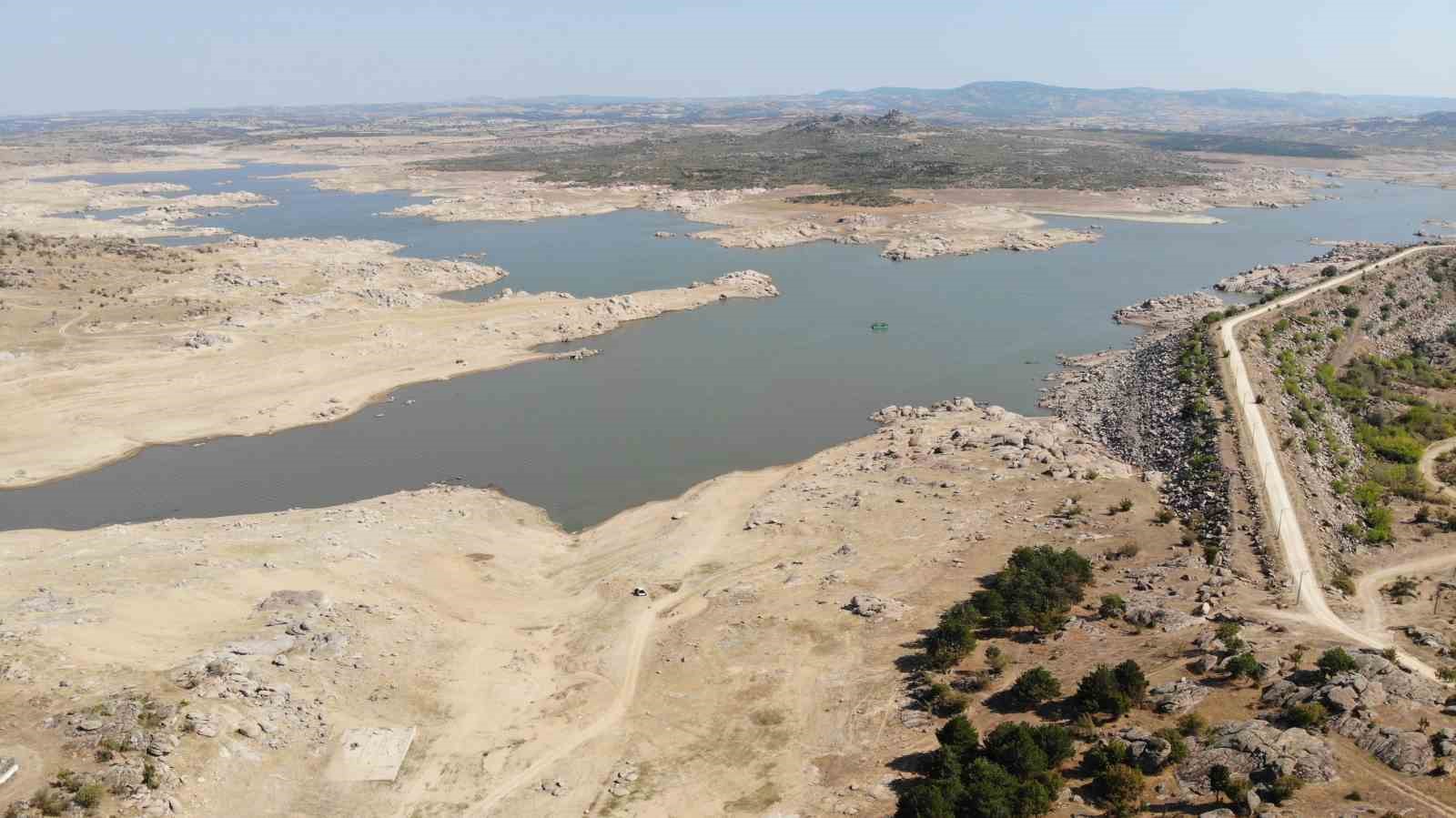 Edirne’nin içme suyunu sağlayan Kayalıköy Barajında dikkat çeken düşüş