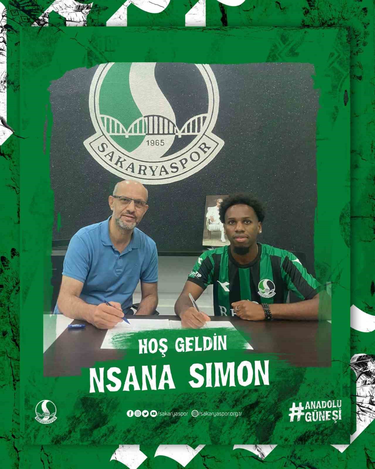 Sakaryaspor, Nsana Simon’u kadrosuna kattı