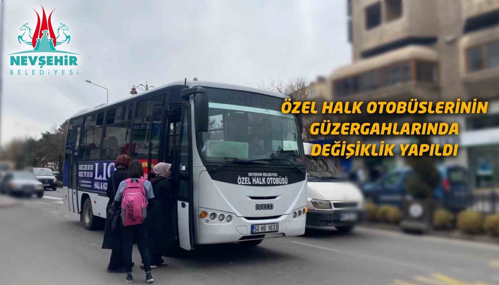 Nevşehir’de otobüs güzergâhları değişti
