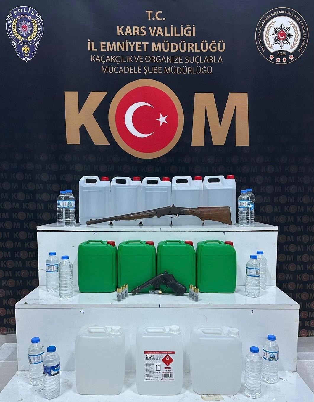 Kars’ta sahte içki operasyonu