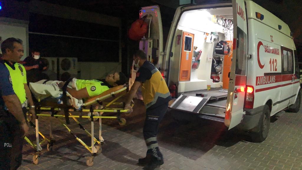 Gemlik’te yaralanan polis memuru Şehir Hastanesine sevk edildi
