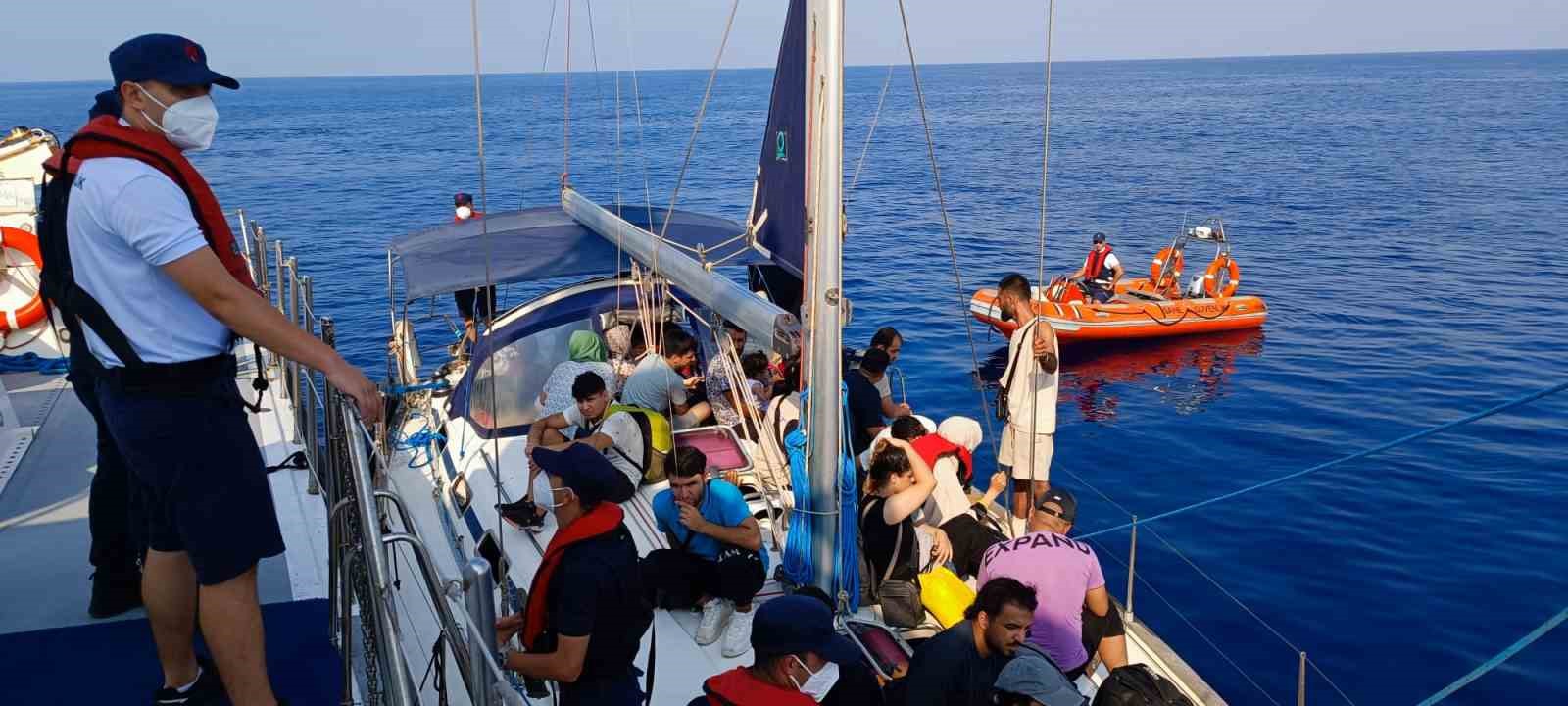 Bodrum açıklarında göçmen hareketliliği