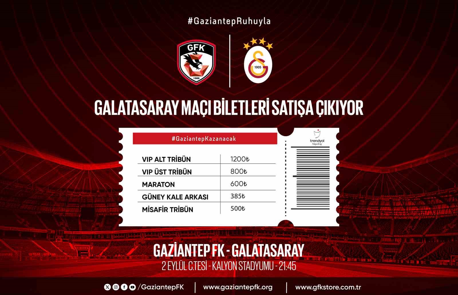 Galatasaray Maçı Biletleri Genel Satışta