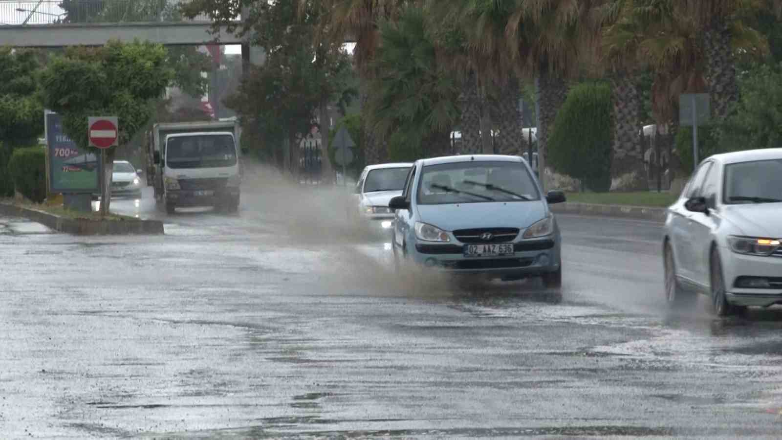 Adıyaman’da kavurucu sıcaklara yağmur molası